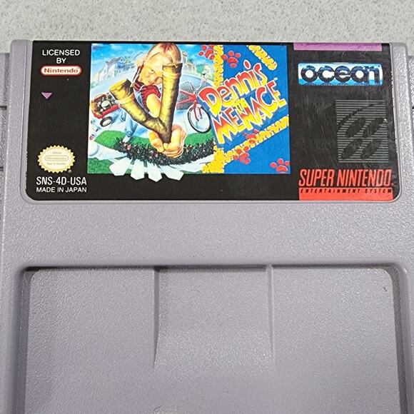 Dennis the Menace Super Nintendo (SNES 1991) Video Game Cartridge Only- Untested - Picture 2 of 5